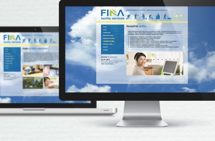 Web stránka FINA